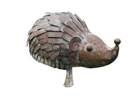 Figúrka ježka, kovová záhradná figúrka, 34 cm