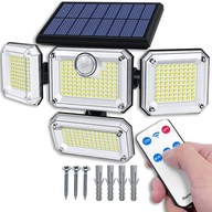 SOLÁRNA LAMPA 4v1 LED VONKAJŠIA ULICA SÚMRAK POHYBOVÝ SENZOR DIAĽKOVÉ OVLÁDANIE SOLÁRNA LAMPA 4v1 LED VONKAJŠIA ULICA SÚMRAK POHYBOVÝ SENZOR DIAĽKOVÉ OVLÁDANIE