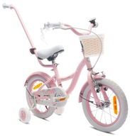 Dievčenský bicykel 14 palcový Flower bike ružový