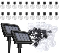Solárna LED záhradná girlanda s 20 x LED žiarovkami
