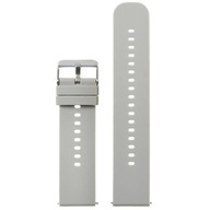 Gumený remienok na hodinky U27 - svetlošedá/strieborná - 18mm Gumený remienok na hodinky U27 - svetlošedá/strieborná - 18mm