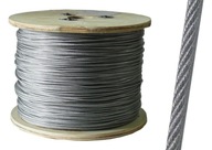 250m Lano PVC oceľové lanko 3mm 6x7+FC, pozink 250m Lano PVC oceľové lanko 3mm 6x7+FC, pozink