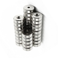 Neodymový magnet okrúhly 6mm otvor 30x10mm Neodymový magnet okrúhly 6mm otvor 30x10mm