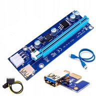 Riser rev 009S Gold USB 3.0 PCI-E 1x-16x 6PIN SATA