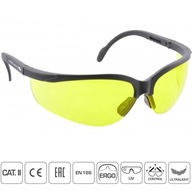 Žlté polykarbonátové ochranné okuliare HT5K006
