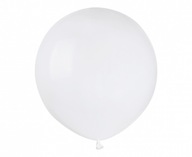 Latexový balón biela pastelová guľa veľká, 48 cm