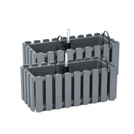 2x balkónový box DDEF400W kvetináč so systémom