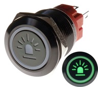 TLAČIDLO PROTI VANDALU 19mm KOLÍSKA 12V 3A Z TLAČIDLO PROTI VANDALU 19mm KOLÍSKA 12V 3A Z
