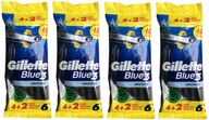 Sada na hladké holenie Gillette Blue3 SET 4x6ks. NOVINKA 240 HOLENÍ Sada na hladké holenie Gillette Blue3 SET 4x6ks. NOVINKA 240 HOLENÍ