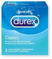 Durex Classic, kondómy, 3 ks.