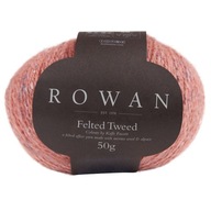 Plstená priadza z vlny Tweed z alpaky, broskyňa Plstená priadza z vlny Tweed z alpaky, broskyňa