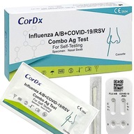 Combo 4v1 Test Flu AB RSV Covid CorDx NFZ domov