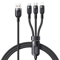 Mcdodo CA-0930 3v1 USB kábel 6A 1,2m (čierny)