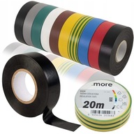 10 x IZOLAČNÁ PÁSKA PVC IZOLÁCIA 20m x 19mm MIX FARIEB SADA 200M PÁSKY 10 x IZOLAČNÁ PÁSKA PVC IZOLÁCIA 20m x 19mm MIX FARIEB SADA 200M PÁSKY
