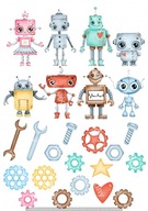 Potlač CUKROVEJ HMOTY na tortu ROBOTS Potlač CUKROVEJ HMOTY na tortu ROBOTS