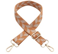PÁSKA TAŠKY, ORANŽOVÁ, BÉŽOVÁ, ZLATÁ KOVANIE, NASTAVITEĽNÁ PÁSKA TAŠKY, ORANŽOVÁ, BÉŽOVÁ, ZLATÁ KOVANIE, NASTAVITEĽNÁ