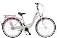 Mestský bicykel Kans 26 Giulia bielo-ružový 15