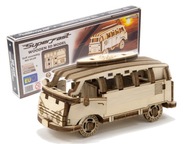 3D puzzle Mechanické auto Mini Bus Retro 3D puzzle Mechanické auto Mini Bus Retro