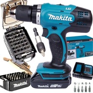 AKUMULÁTOROVÁ VŔTAČKA SKRUTKOVAČ 18V MAKITA 1,5 Ah BIT SET 31 ELEMENTOV AKUMULÁTOROVÁ VŔTAČKA SKRUTKOVAČ 18V MAKITA 1,5 Ah BIT SET 31 ELEMENTOV