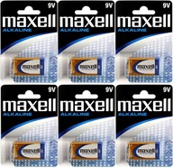 Maxell 9V 6LR61 alkalická batéria 1ks x6 Maxell 9V 6LR61 alkalická batéria 1ks x6