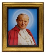 PAPIEROVÝ TYČ SVÄTÝ OBRAZ JÁNA PAVOL II NA STENE PAPIEROVÝ TYČ SVÄTÝ OBRAZ JÁNA PAVOL II NA STENE
