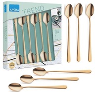 AMEFA 6 x AUSTIN LONG GOLDEN KÁVOVÉ LATTE LYŽIČKY AMEFA 6 x AUSTIN LONG GOLDEN KÁVOVÉ LATTE LYŽIČKY