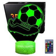3D LED USB nočná lampa FC Football