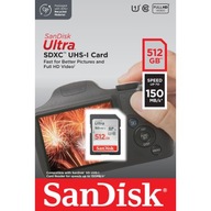 SanDisk SDXC ULTRA 512 GB 150 MB/s, C 10, UHS-I, U1