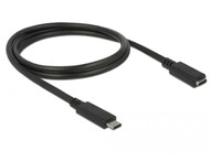 DELOCK Predlžovací kábel USB-C CM-CF 3.1 0,5m čierny