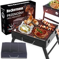 TURISTICKÝ GRIL PRENOSNÝ SKLADACÍ KARBÓNOVÝ CAMPING KOVOVÝ KUFRE TURISTICKÝ GRIL PRENOSNÝ SKLADACÍ KARBÓNOVÝ CAMPING KOVOVÝ KUFRE