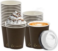 KÁVA 4 YOU PAPIEROVÁ Šálka + JEDNORÁZOVÉ viečka 250ml KÁVA 4 YOU PAPIEROVÁ Šálka + JEDNORÁZOVÉ viečka 250ml