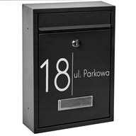POŠTOVNÁ SCHRÁNKA ČIERNE RUB + VZOR NÁPISOV POŠTOVNÁ SCHRÁNKA ČIERNE RUB + VZOR NÁPISOV