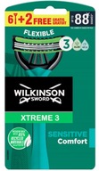 Holiaci strojček WILKINSON Xtreme 3 čepieľky 8 kusov Holiaci strojček WILKINSON Xtreme 3 čepieľky 8 kusov