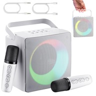 KARAOKE MACHINE BLUETOOTH 5.0 REPRODUKTOR 2 BEZDRÔTOVÉ MIKROFÓNY USB LED KARAOKE MACHINE BLUETOOTH 5.0 REPRODUKTOR 2 BEZDRÔTOVÉ MIKROFÓNY USB LED
