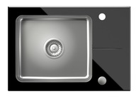 DREZ OCELOVÝ DREZ, SKLO, ČIERNY INOX OCEĽ DREZ OCELOVÝ DREZ, SKLO, ČIERNY INOX OCEĽ