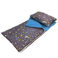 Spací vak pre predškolákov Galaxy Turquoise 140x75 Spací vak pre predškolákov Galaxy Turquoise 140x75