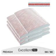 Vynikajúci PRO PREMIUM polmesiacový pilník 100/180 300 kusov Vynikajúci PRO PREMIUM polmesiacový pilník 100/180 300 kusov