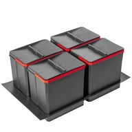 KOŠE NA TRIEDAČ ODPADU PRE ZÁSUVKY 80 800 4X15L KOŠE NA TRIEDAČ ODPADU PRE ZÁSUVKY 80 800 4X15L