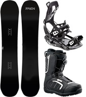 Snowboardový set RAVEN Pure Black 151cm