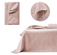 Prešívaný poťah na posteľnú pohovku Pohovka 200x220 Leila Powder Pink