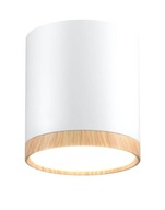 Stropné svietidlo, biele/drevené LED 5W 4000K Stropné svietidlo, biele/drevené LED 5W 4000K