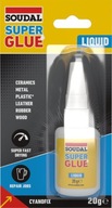 SOUDAL SUPER FAST SECOND GLUE 84A CYANOFIX 20G SOUDAL SUPER FAST SECOND GLUE 84A CYANOFIX 20G