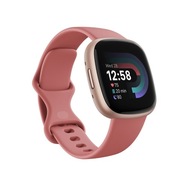 Inteligentné hodinky Fitbit versa 4, ružové telo s ružovým silikónovým remienkom