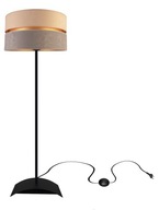 Moderná sivá a béžová stojaca lampa Moderná sivá a béžová stojaca lampa