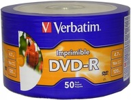 Verbatim DVD-R 4,7 GB FOTO TLAČITEĽNÉ Ks 50 Wawa
