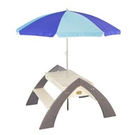 Drevený piknikový stôl Delta Axi s dáždnikom