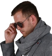 Zimný pánsky teplý šál šedý 1I Zimný pánsky teplý šál šedý 1I