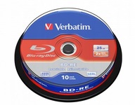 Verbatim BD-RE Blu-ray disky 25 GB 10 ks.