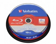 Verbatim BD-RE Blu-ray disky 25 GB 10 ks. Verbatim BD-RE Blu-ray disky 25 GB 10 ks.
