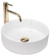 SAMI MARBLE keramické umývadlo, matné, okrúhle, mramorové SAMI MARBLE keramické umývadlo, matné, okrúhle, mramorové